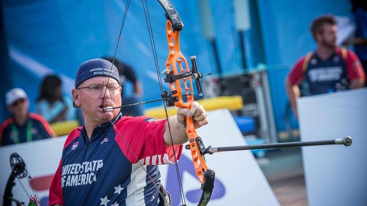 Jeff Fabry, a four-time Paralympic medalist from Lemoore, won his fourth career world title after taking gold in the W1 recurve open at the World Archery Para Championships on Saturday, Sept. 16, 2017. He took gold in the W1 recurve open men’s competition in Beijing.