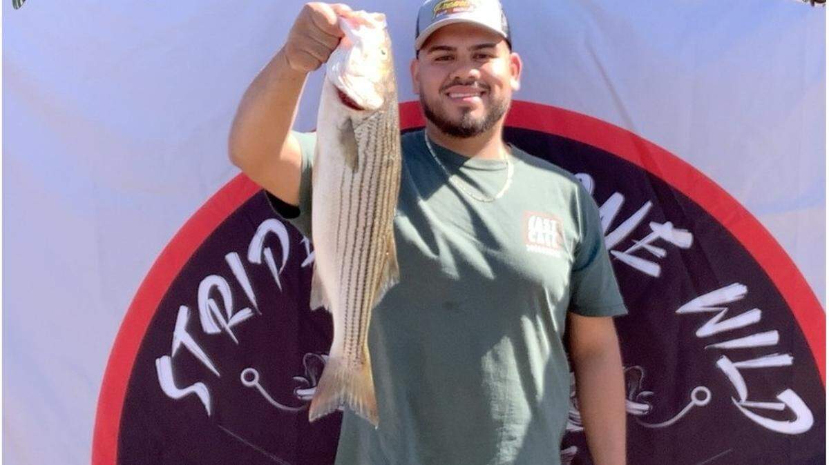 The bite during the fifth anniversary Fall Fishing Derby was tough in the California Aqueduct, but Pedro Vargas lifted the trophy with a lineside at 21½ inches.