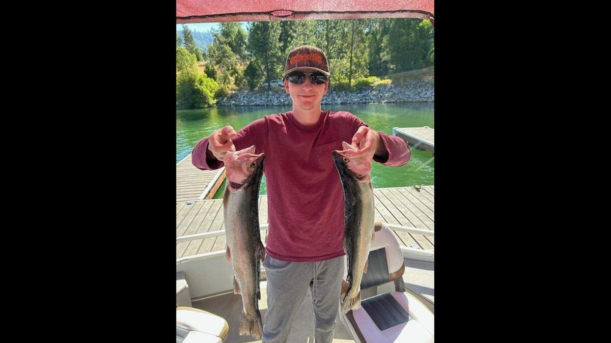 Jersey Sullivan, of Southern California shows off a recent catch.