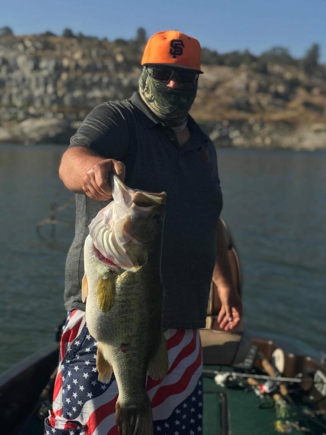 Donnie Young shows off an 8.6-pounder caught at Eastman on Aug. 15.