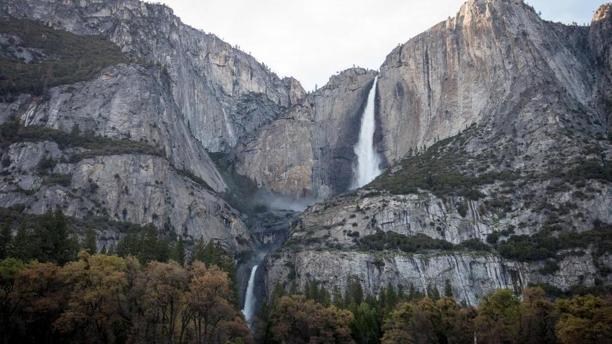 Yosemite National Park and the National Park Service announced their free entrance days for the 2017 calendar year, beginning with Martin Luther King Jr. Day on Monday, Jan. 16. Pictured are Upper and Lower Yosemite Falls flow at near peak levels on Wednesday, April 21, 2016.