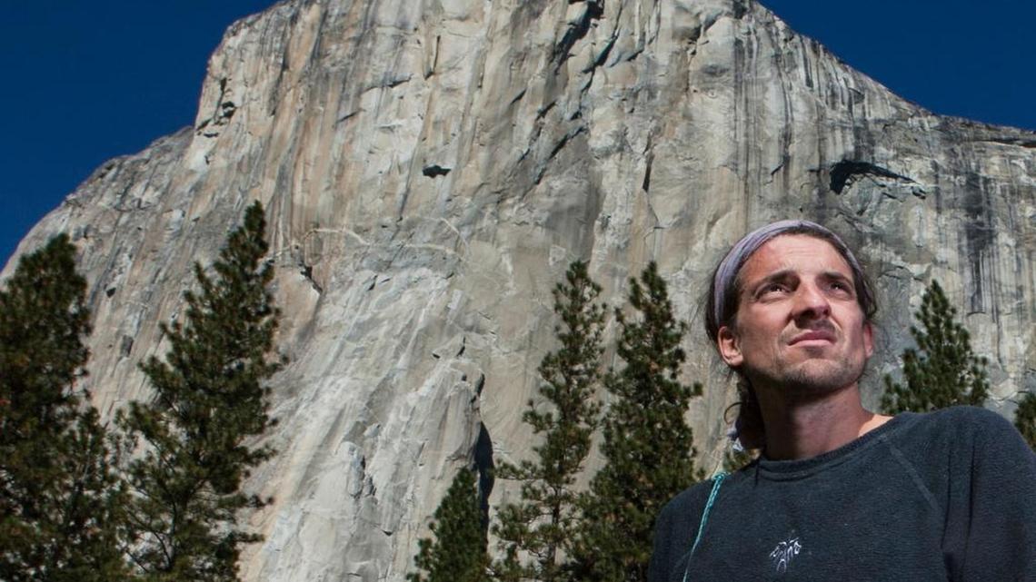 
In a November 2010 photo provided by former Fresno Bee photographer Tomas Ovalle, Dean Potter stands in front of El Capitan after a speed climbing attempt in Yosemite National Park. Potter, renowned for his daring and sometimes rogue climbs and BASE jumps, and his climbing partner Graham Hunt were killed Saturday in Yosemite.
