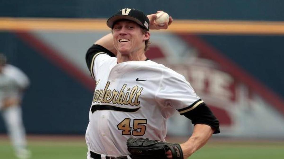 
Former Clovis West High star Tyler Ferguson elected to skip his senior year at Vanderbilt and sign with the Texas Rangers. The right-handed pitcher was taken in the sixth round of last month’s MLB amateur draft.
