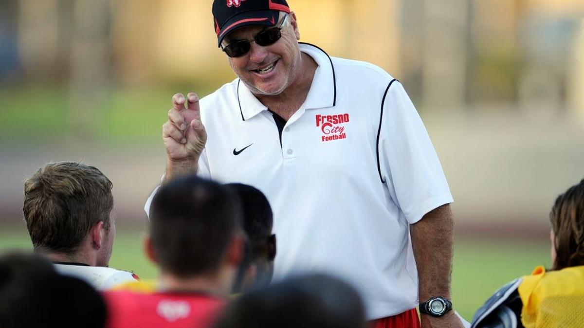 Fresno City College football head coach Tony Caviglia is tied with the late Clare Slaughter for the most wins in school history with 136. Caviglia gets his first chance to break the tie in Saturday’s season finale when the Rams host Sierra in the State Center Bowl at Ratcliffe Stadium.
