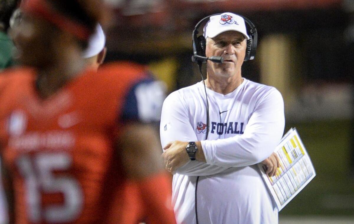 Fresno State coach Jeff Tedford has led the Bulldogs to 10-4 and 12-2 seasons with one Mountain West Conference championship and bowl victories over Houston in the 2017 Hawaii Bowl and Arizona State this season in the Las Vegas Bowl.