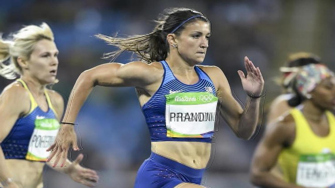 Jenna Prandini of the United States finished fourth in her semifinal of the women's 200m on Tuesday at the Olympic Stadium during the 2016 Summer Olympics Games in Rio de Janeiro, Brazil.