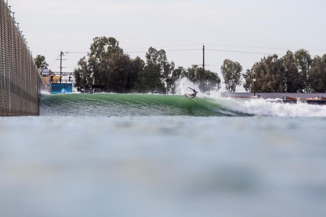 Kanoa Igarashi of USA surfing at the Future Classic in Lemoore on Tuesday, Sept. 19, 2017.