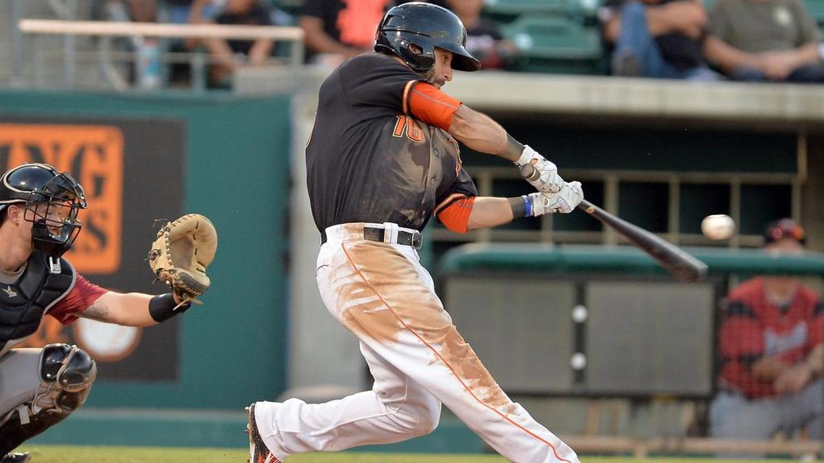 Outfielder Andrew Aplin is one of seven left-handed hitters on the Fresno Grizzlies. He had success against lefty pitchers last season, hitting .338 with two home runs in 80 at-bats. But combined, the seven lefties hit .250 with 12 home runs in 671 at-bats against left-handed pitching last season, and they’ve already run into problems with lefty hurlers this season.