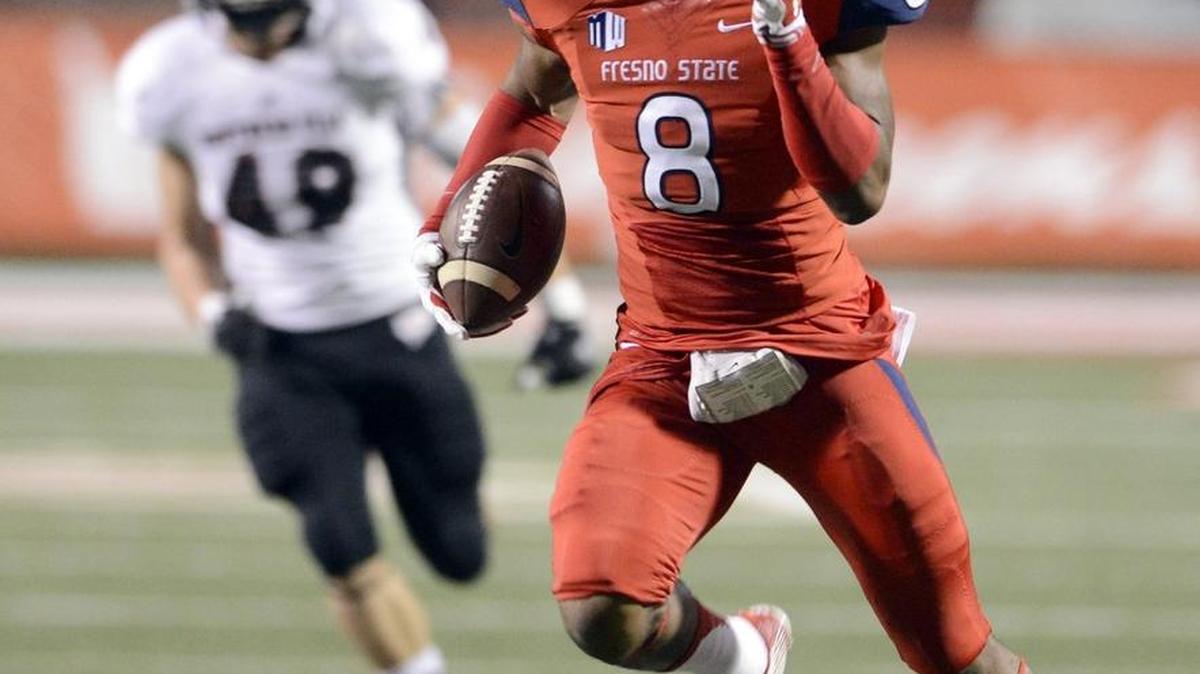 
Fresno State wide receiver Da’Mari Scott, who has 10 career receptions, is expected to rejoin the team on the field this weekend against Ole Miss.
