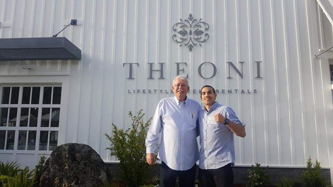 Since 2011, boxer Andy Vences, left, and manager Herb Stone, right, were together until Stone died of cancer in 2017. Vences will fight on the ‘KO Cancer’ card at the Save Mart Center on Sunday, Feb. 10, 2019.