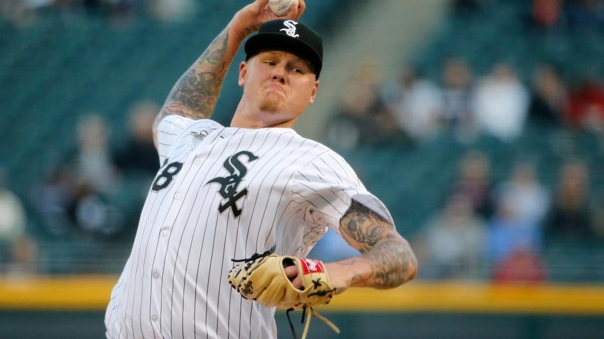 Mat Latos got the start and the loss for the host Chicago White Sox on Wednesday, but his team did manage to turn a triple play.