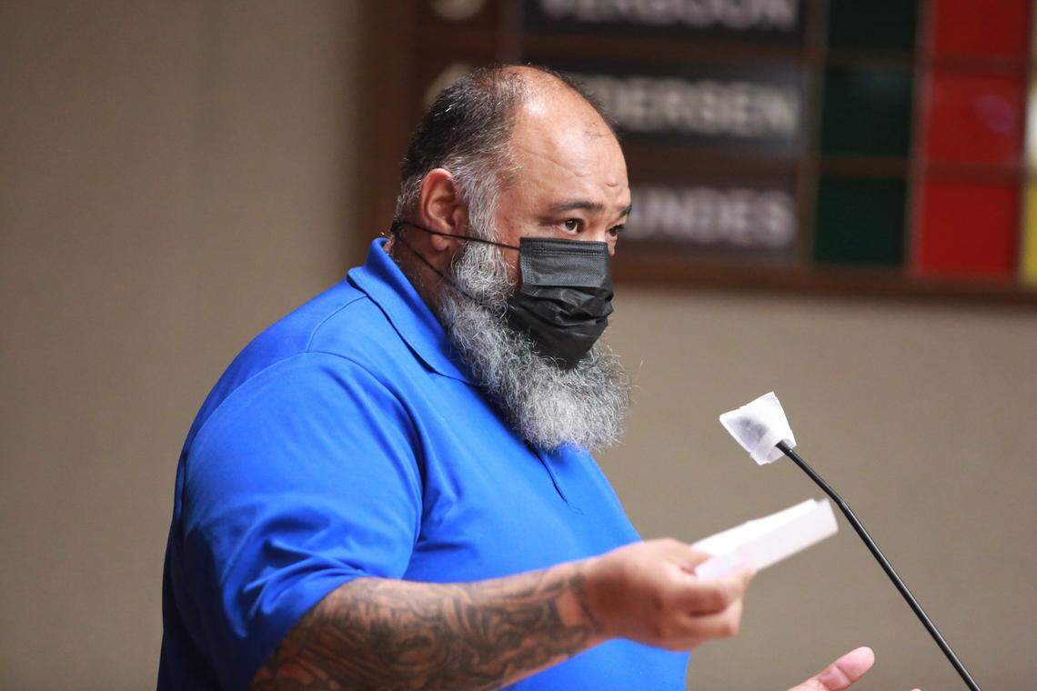 Community member Lupe Chavez continued to speak in support of Map 101 at Tuesday, Dec. 14 board meeting.