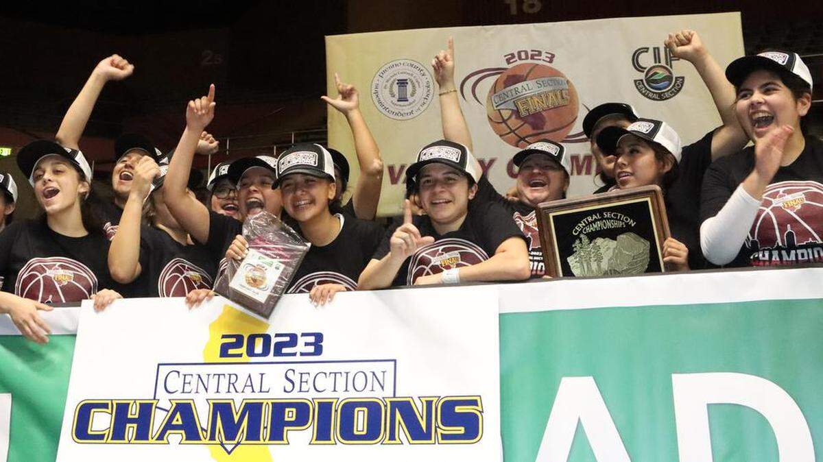 Lindsay High girls won the CIF Central Section Division VI girls championship with a 53-37 win over Torres High at Selland Arena on Feb. 24, 2023.