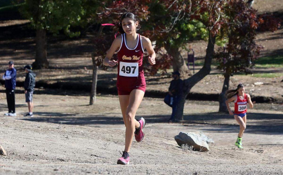 Clovis West freshman Cameron Macías placed second in the TRAC championships on Nov. 11, 2022 with a time of 17:56.6.