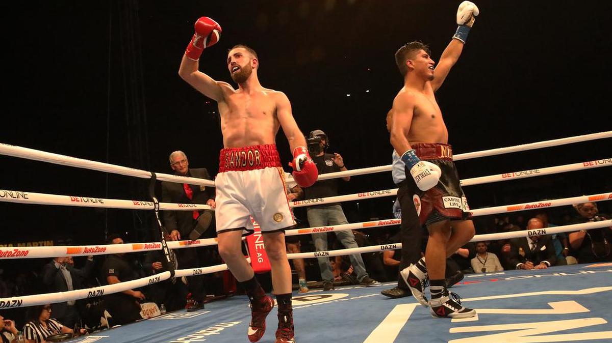 Sandor Martín de España y Mikey García de Oxnard ambos pensaron que habían ganado su pelea de peso welter a 10 asaltos en Chukchansi Park el 16 de octubre. Martín ganó una victoria por decisión partiditaria para mejorar a 39-2; García tiene ahora 40-2.