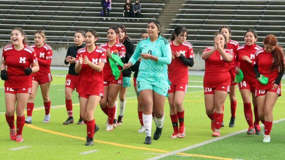 McLane girls soccer survives stop-and-goal wait to reach brink of Division VI title