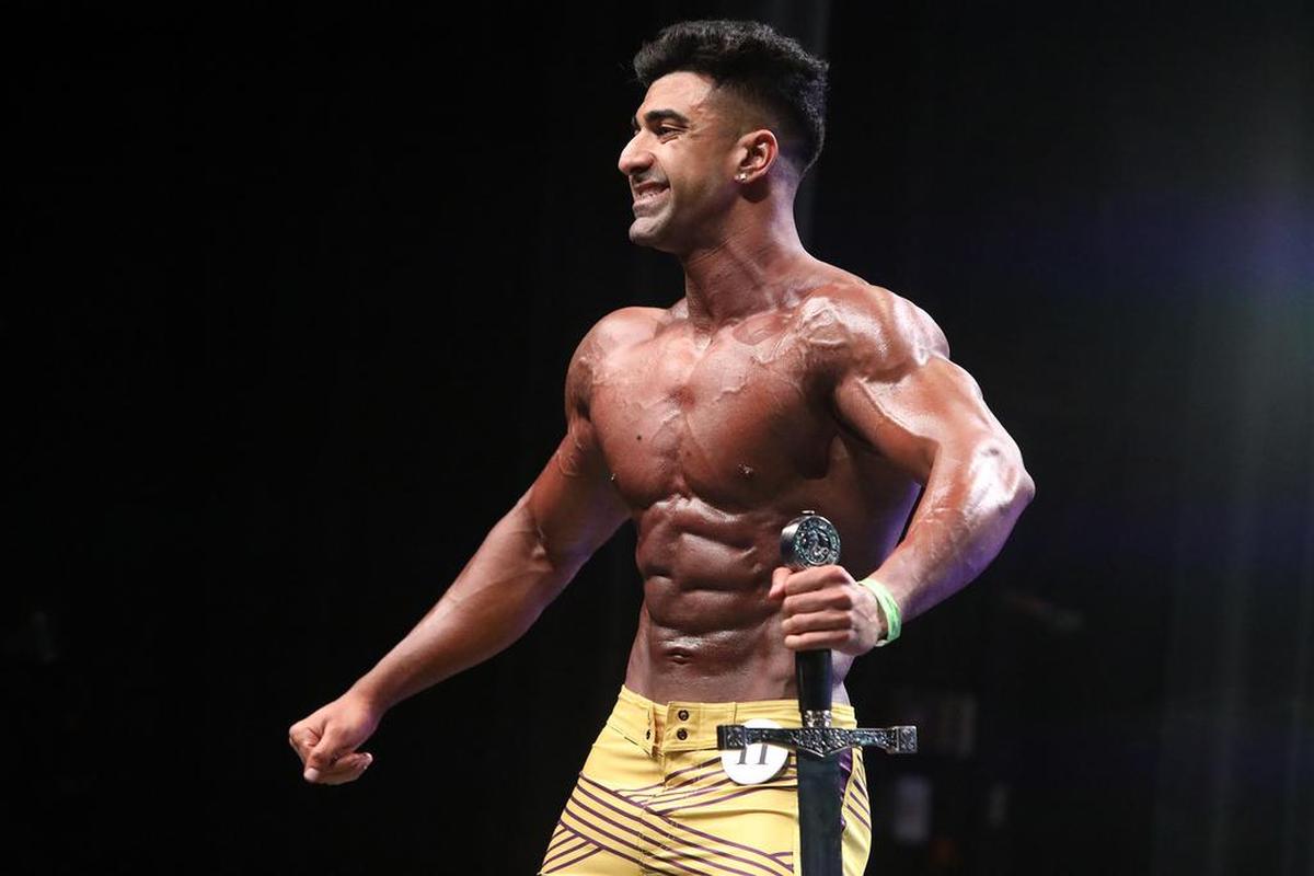 Prabh Dhaliwal won the overall men's physique title at the 2021 NPC Central California Championships Sept. 18 at the Tower Theatre.