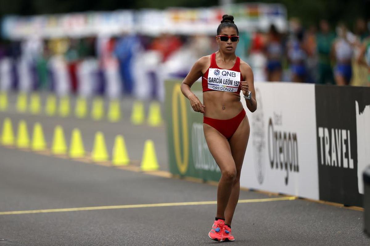 La peruana Kimberly García-León compite en los Campeonatos mundiales de atletismo que se realizan en Eugene.