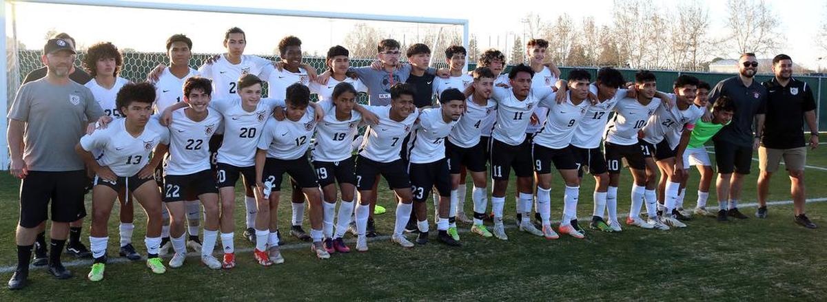Central High scored a 2-1 win over Clovis East on Feb. 11, 2022 to tie both teams for the TRAC championship with 7-2-1 records.
