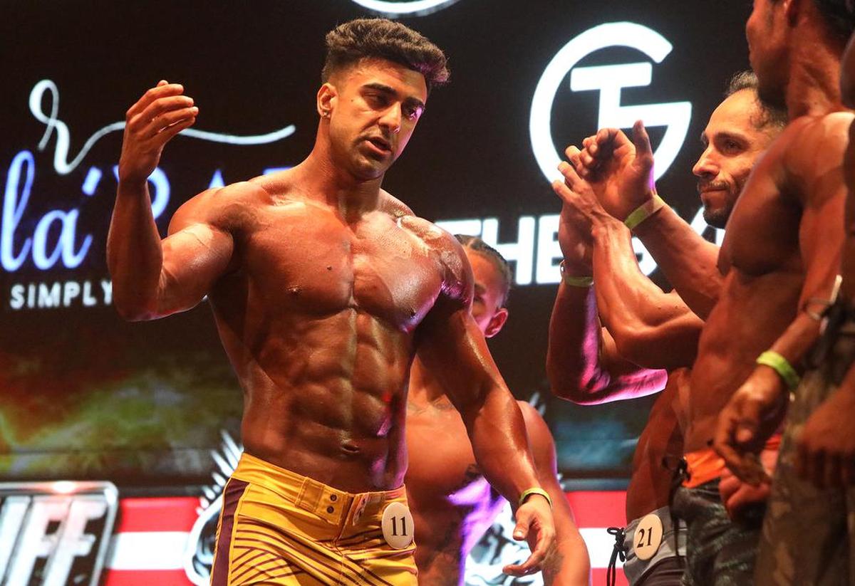 Prabh Dhaliwal won the overall men's physique title at the 2021 NPC Central California Championships Sept. 18 at the Tower Theatre.