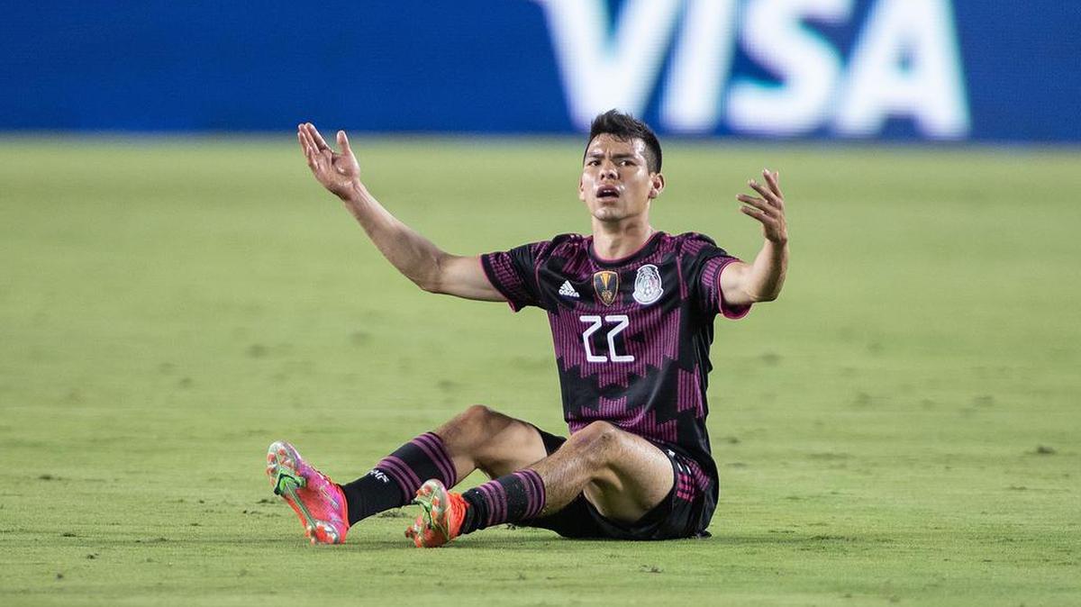Fotografía de archivo de Hirving Lozano de la Selección Mexicana. La selección empató 0-0 con Trinidad y Tobago en la Copa de Oro.