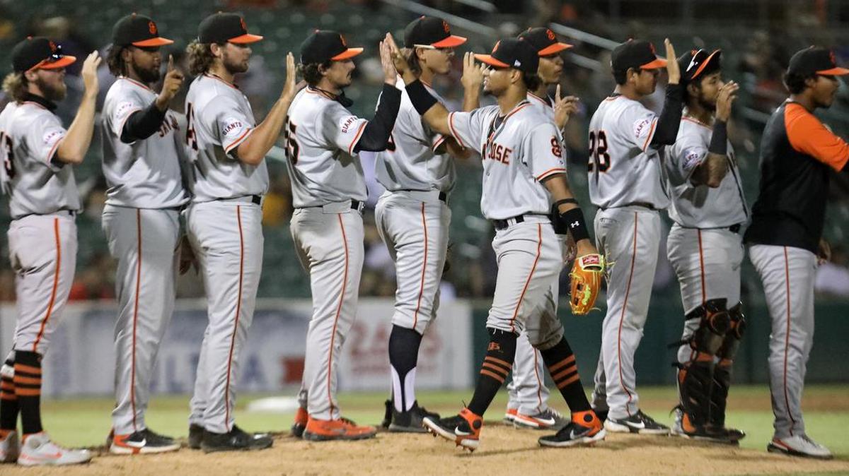 The San Jose Giants scored a 5-2 win over the Fresno Grizzlies on Wednesday night to take a 2-0 lead in the best-of-five series.