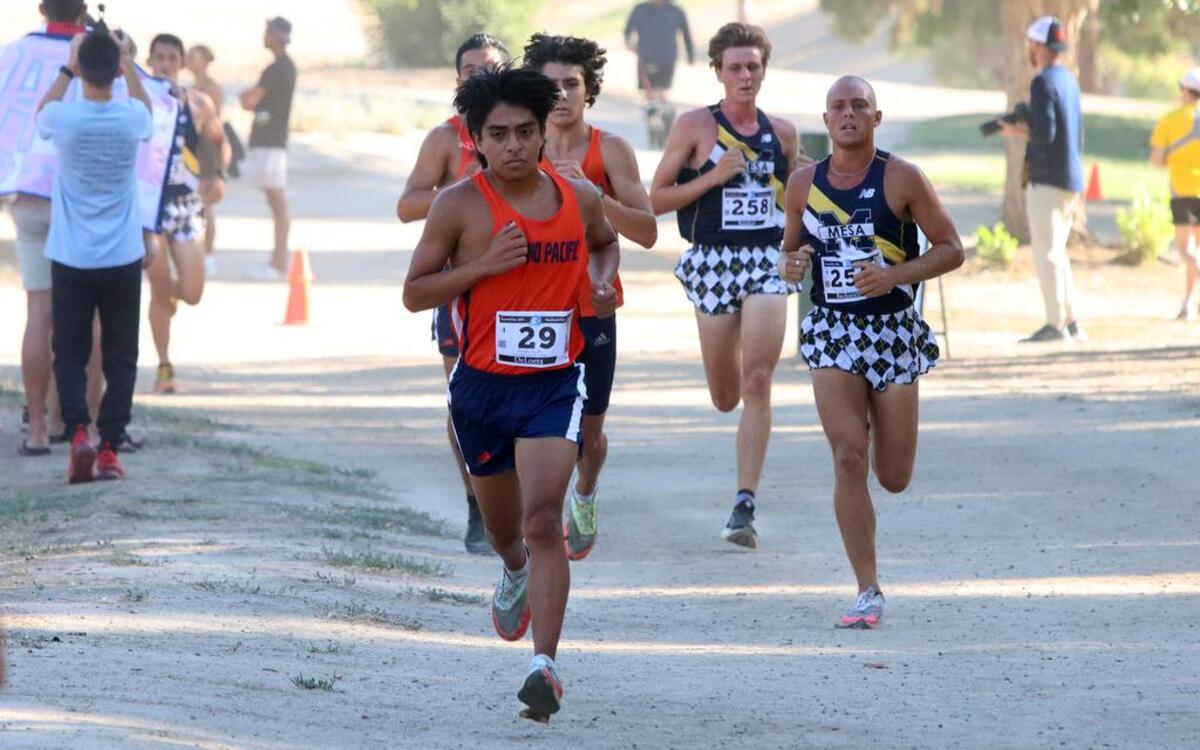 Fresno Pacific freshman David DeLoera finished 12th in 21:27.65 at the Sept. 3, 2022 Seawolf Invitational at Woodward Park.
