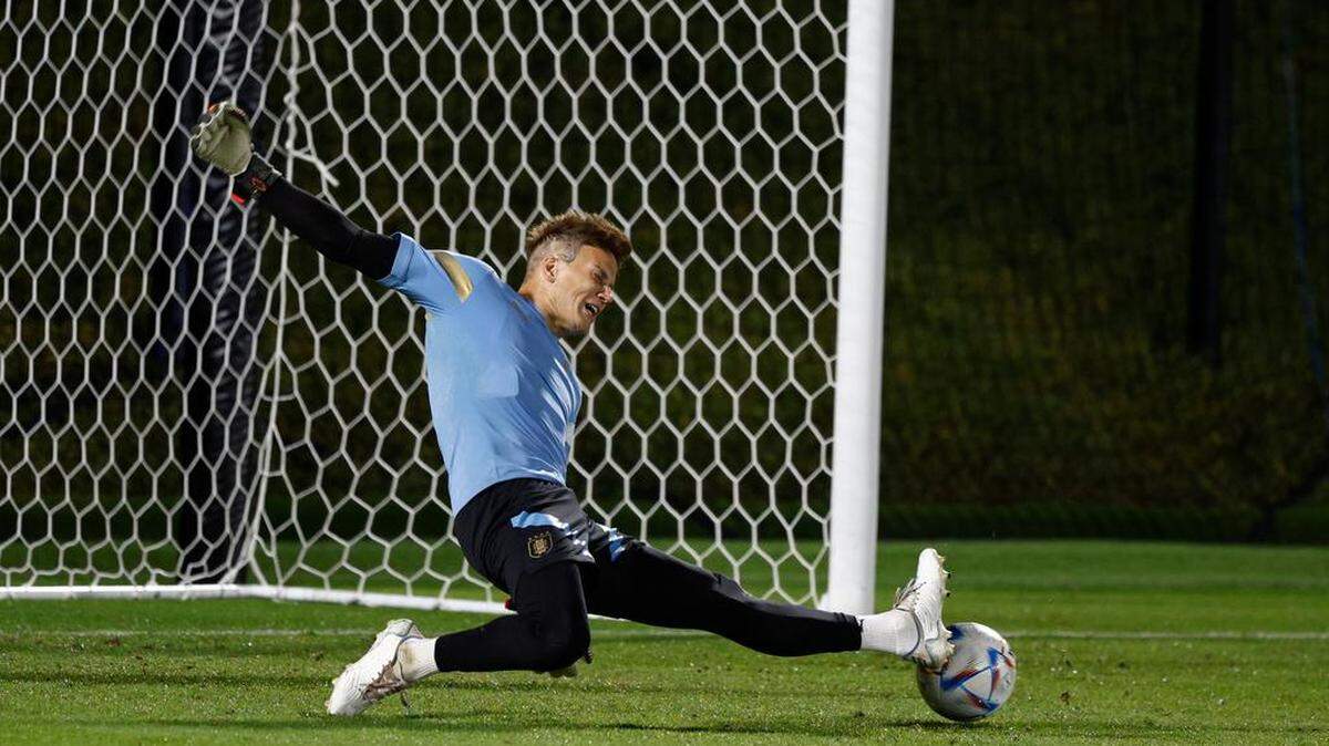 El portero de la selección de fútbol de Uruguay Sebastián Sosa. Imagen de archivo.