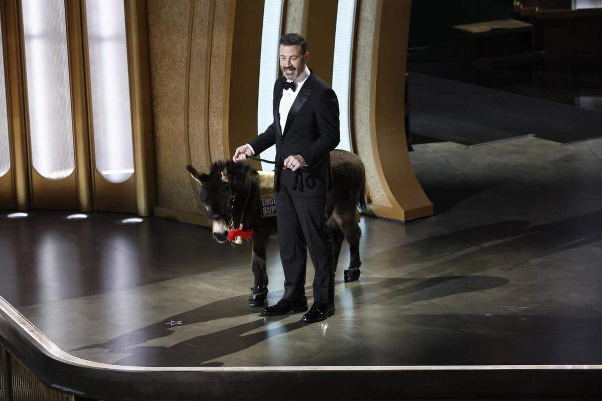 Host Jimmy Kimmel during the 95th annual Academy Awards ceremony at the Dolby Theatre in Hollywood.