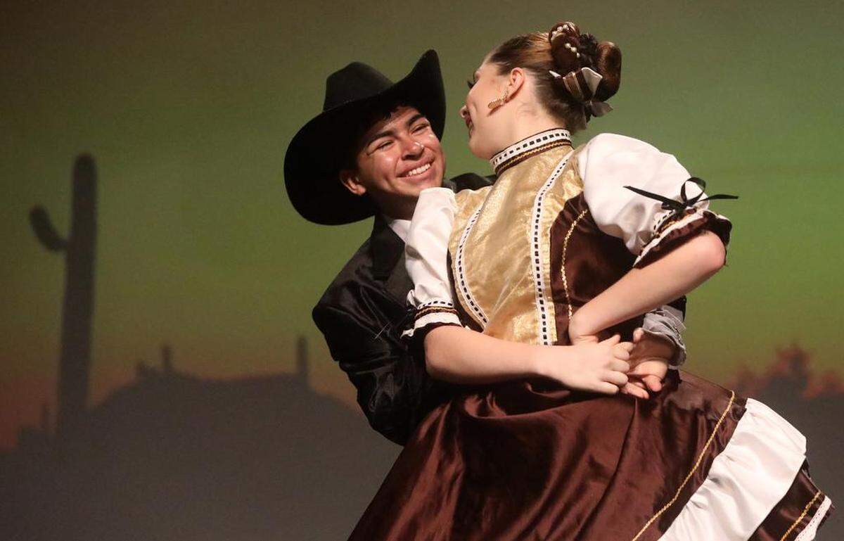 Central East Danzantes de Tláloc performed dances from Chihuahua during the Naviidad en México showcase at the Fresno State Satellite Student Union on Dec. 10, 2022.