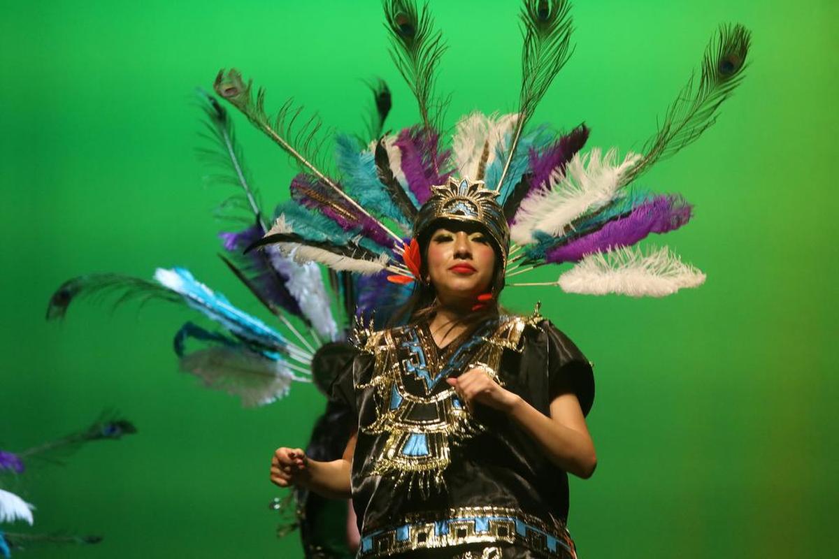 The Fowler High Folklórico performed Azteca dances’ during the High School Show Offs at Fresno High on Feb. 25, 2023.