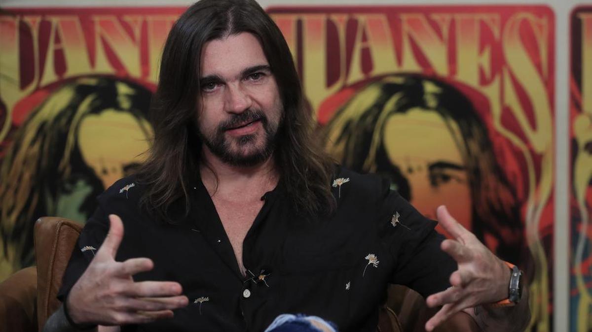 El músico y cantante colombiano, Juanes, durante la entrevista que ha ofrecido a EFE en su paso por España, donde esta semana iniciará una gira por Europa para presentar su más reciente disco, ‘Origen’ (2021).