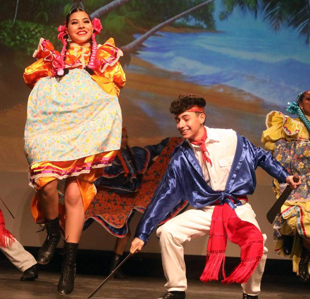 Ballet Folklórico de Clovis East performed dances from Nayarit during the Naviidad en México showcase at the Fresno State Satellite Student Union on Dec. 10, 2022.