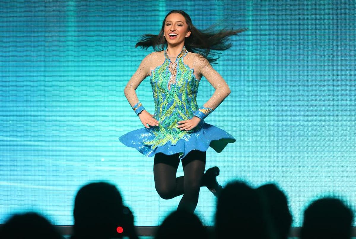Miss Canyon Hill Maya Álvarez-Coyne performs a Scottish dance for her talent during the 2021 Miss California’s Outstanding Teen Pageanton June 24, 2021 at the DoubleTree by Hilton Convention Center in Fresno.