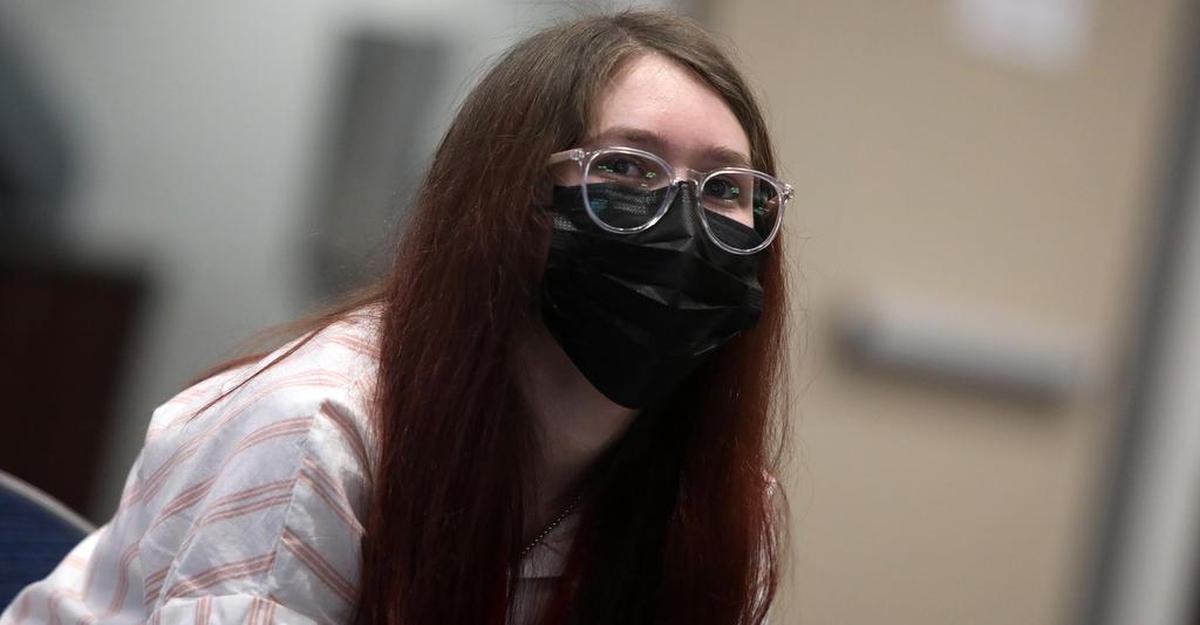 El Diamante High participant Taylor Bennett participates in the Tulare County Academic Decathlon Super Quiz on Feb. 5, 2022. Bennett was the top student in three of the 10 categories in the competition.