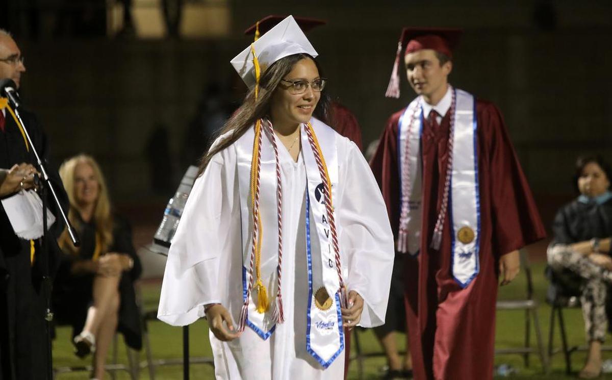Mt. Whitney High School graduate Dahiana Marías-Magaña got all A's in her classes for four years.