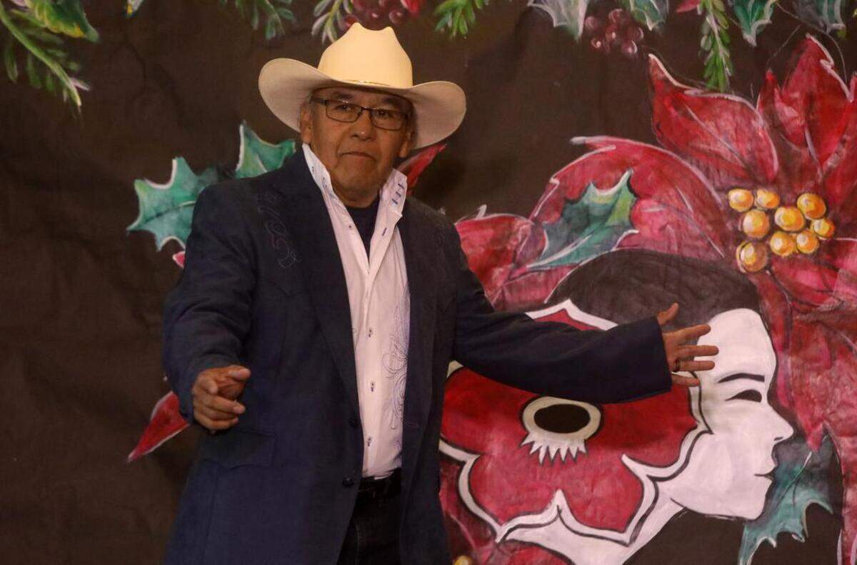 Manuel Aguilar participated as a model during the 47th Fiesta Navideña Fashion Show at Fresno Fields on Dec. 4, 2022. The fundraiser was sponsored by the League of Mexican American Women.