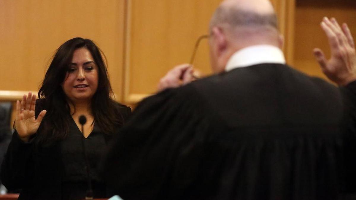 New Fresno County Superior Court Judge Irene Luna was sworn in on Dec. 13, 2021.