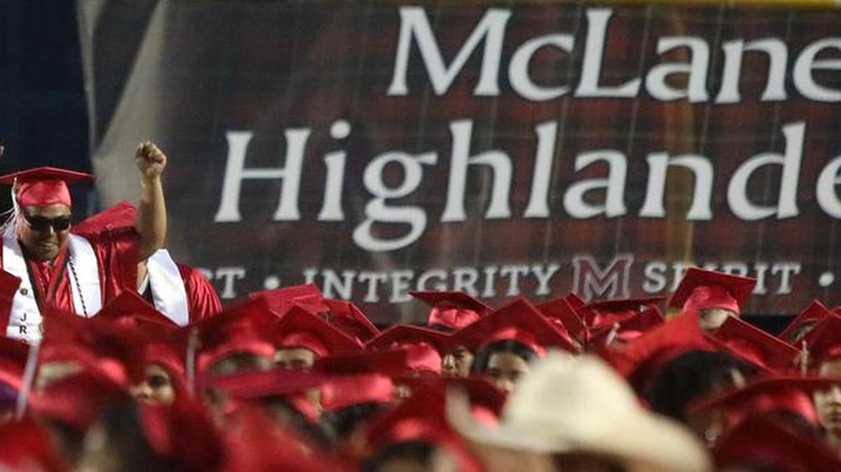 McLane High School held its graduation ceremony at its stadium on June 7, 2022.