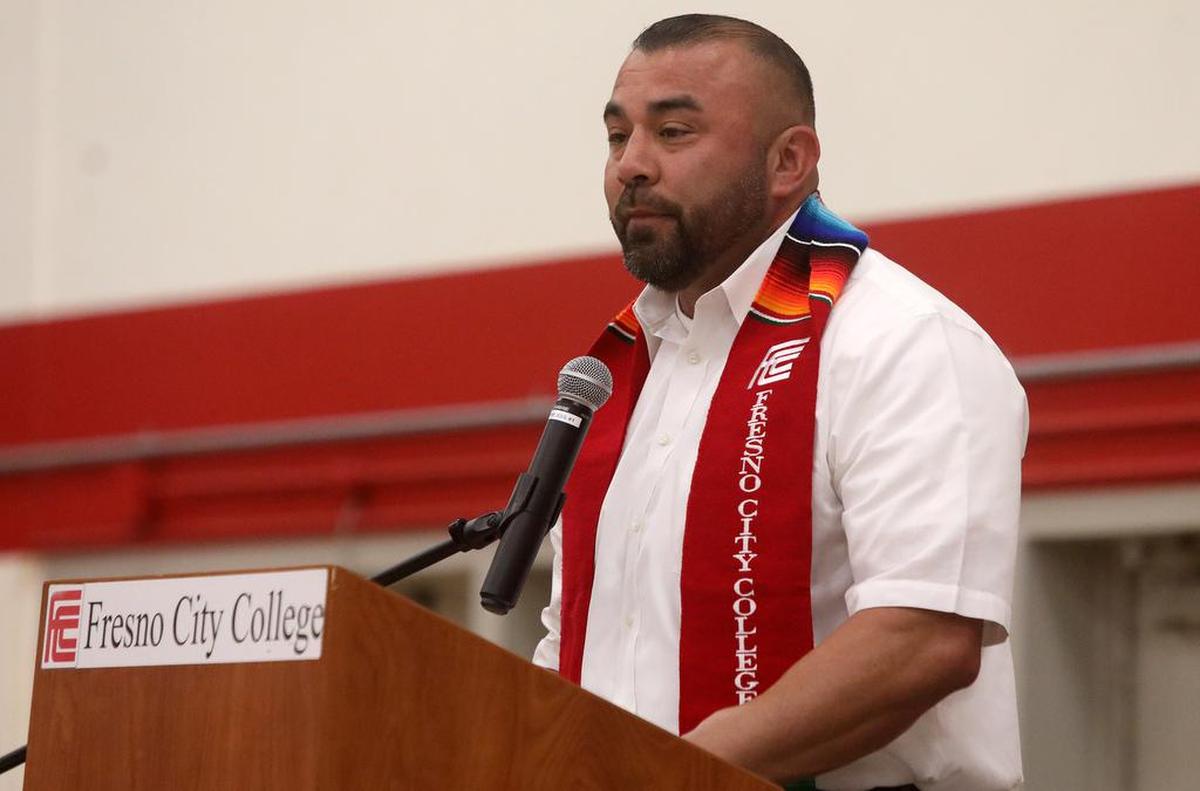 Incoming Fresno City College President Robert Pimentel told the graduates to "be genuine, be yourself" during the Latino Graduation Celebration on Saturday (May 21).