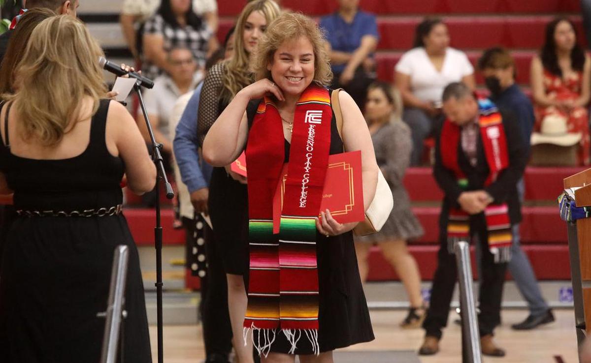 Fresno City College celebrated the accomplishments of 80 students who took part in Saturday's (May 21) Latino Graduation Celebration inside the gym.