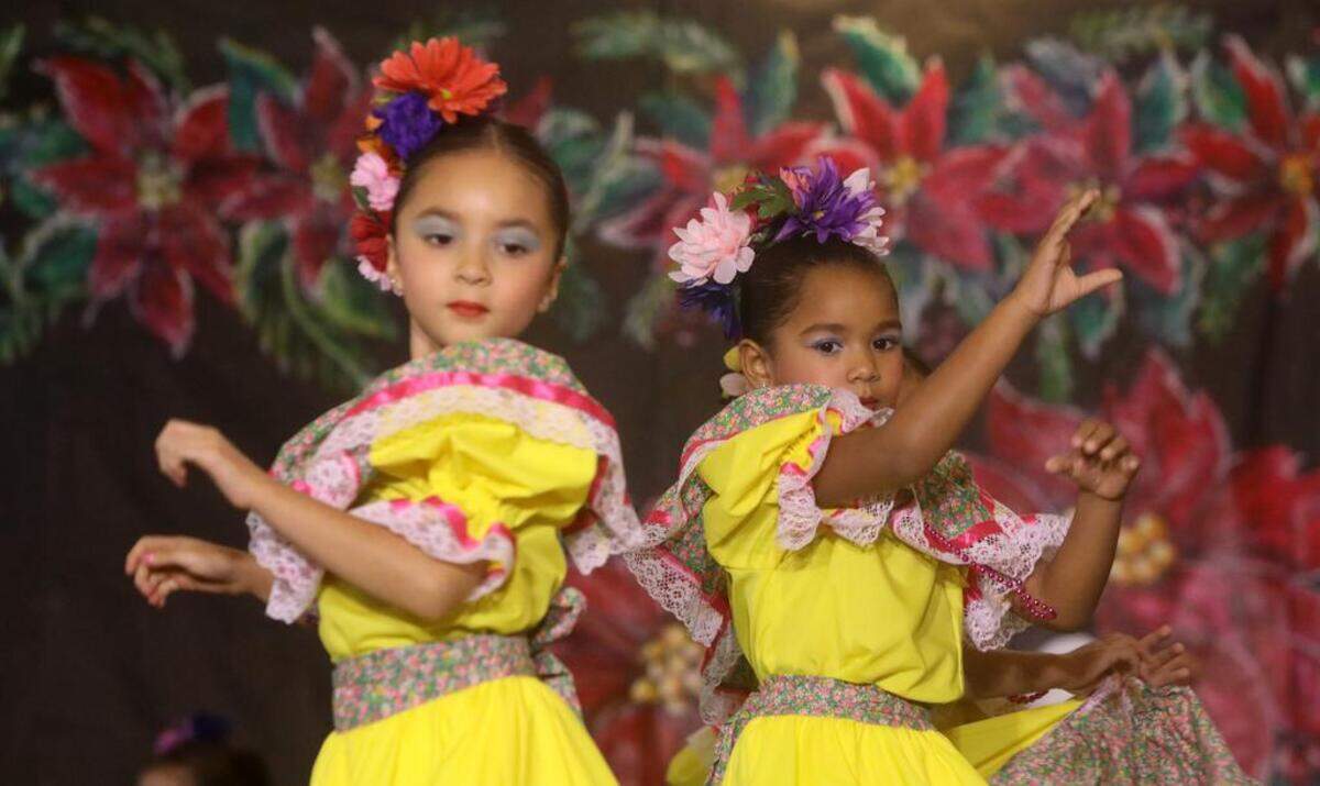 Dancers with Los Niños de Aztlán perform during the 47th Fiesta Navideña Fashion Show at Fresno Fields on Dec. 4, 2022. The fundraiser was sponsored by the League of Mexican American Women.