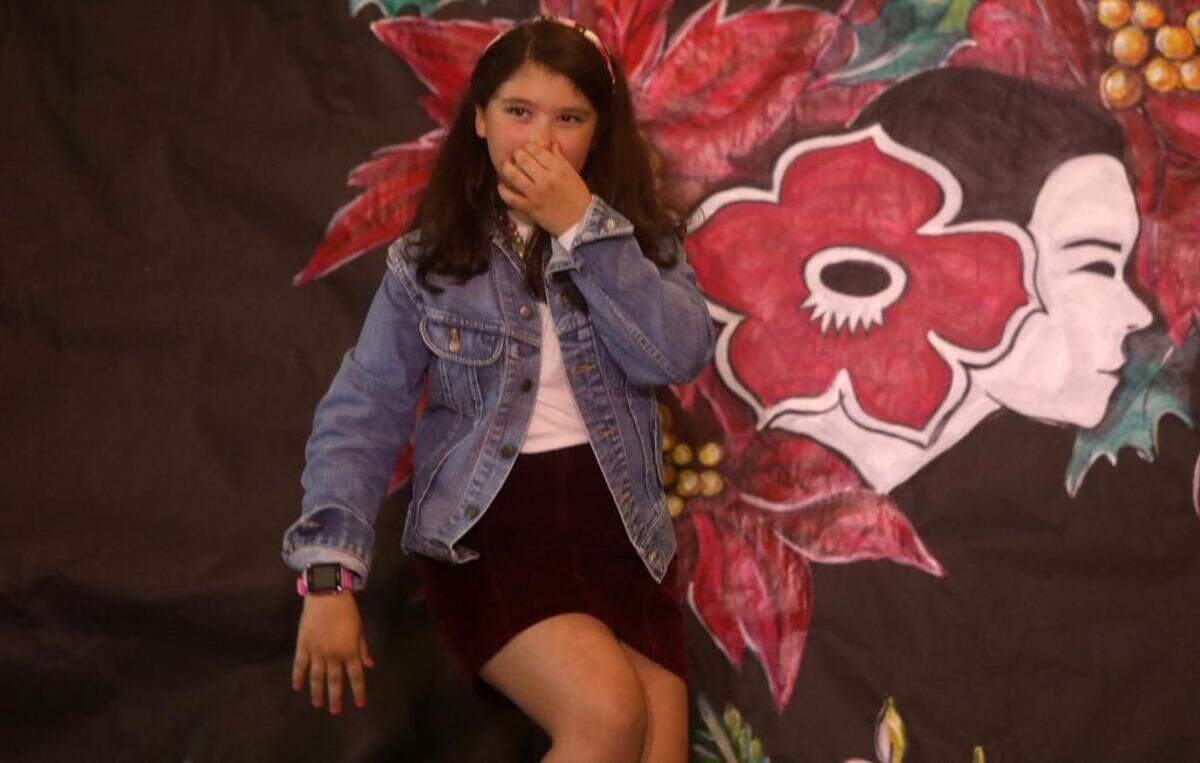 Cataleya Martínez models during the 47th Fiesta Navideña Fashion Show at Fresno Fields on Dec. 4, 2022. The fundraiser was sponsored by the League of Mexican American Women.