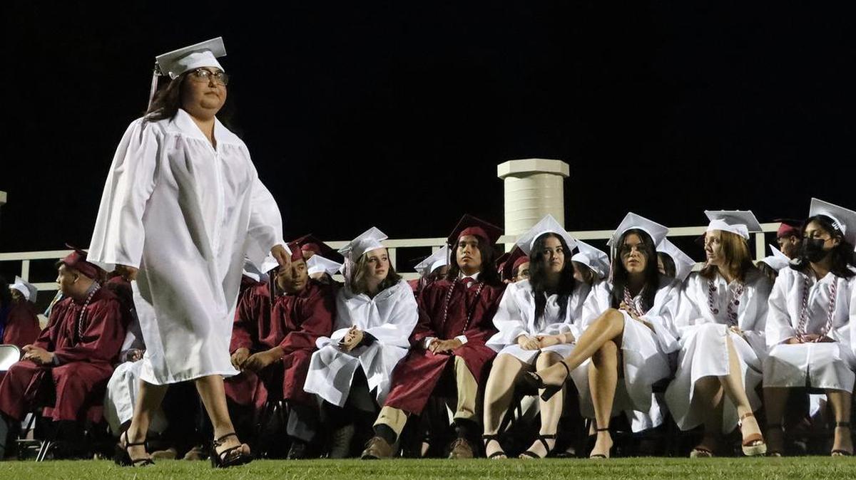 Mt. Whitney High School graduated more than 375 students during its June 1, 2022 ceremony at Mineral King Bowl.