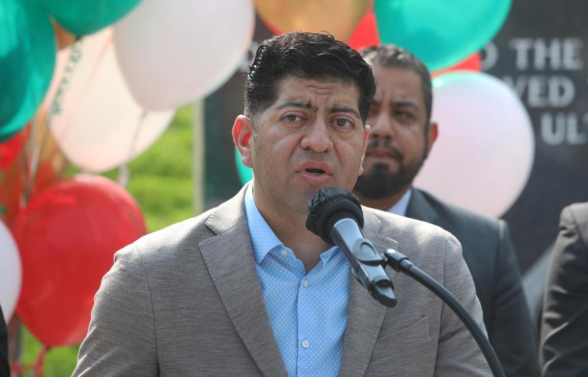 Fresno City Council President Luis Chávez acknowledged the contributions of Mexican immigrants to the economy of the region during a Mexican Independence Day celebration at Fresno City Hall on Sept. 15, 2021.