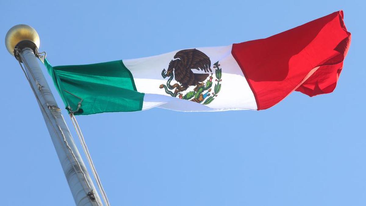 The Mexican flag that was raised at Fresno City Hall in conmemoration of Mexican Independence Day on Sept. 15, 2022.