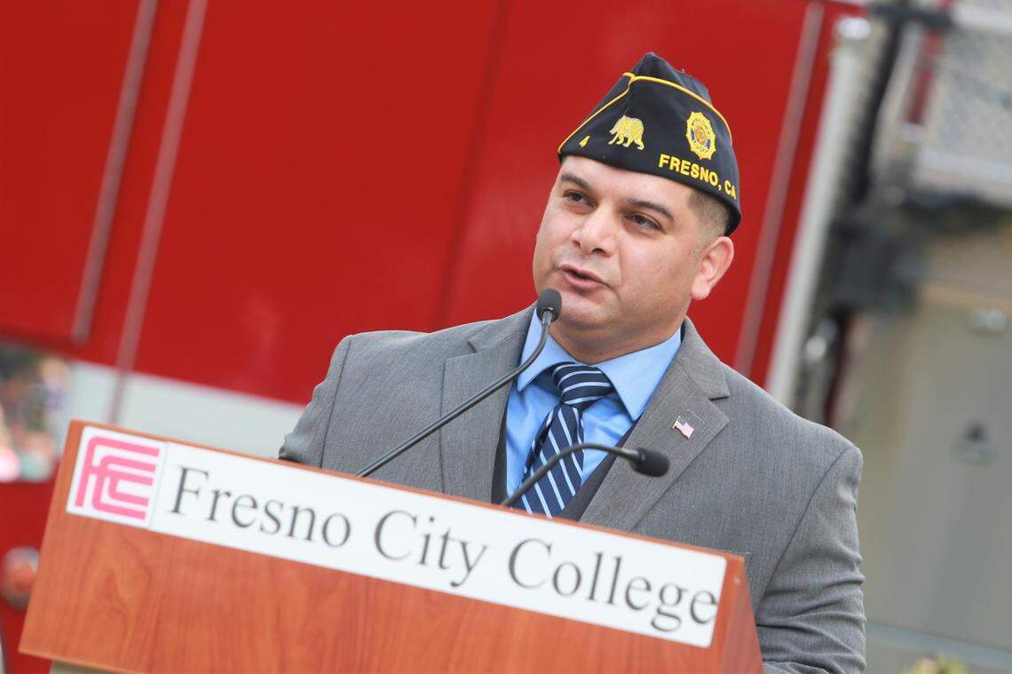 Fresno Community College alumnus Richard Reyes began serving in the U.S. Marine Corp mere days after Sept. 11, 2001. On the 20th anniversary of 9/11, Gunnery Sgt. Richard Reyes says “Many people answered the call that day”