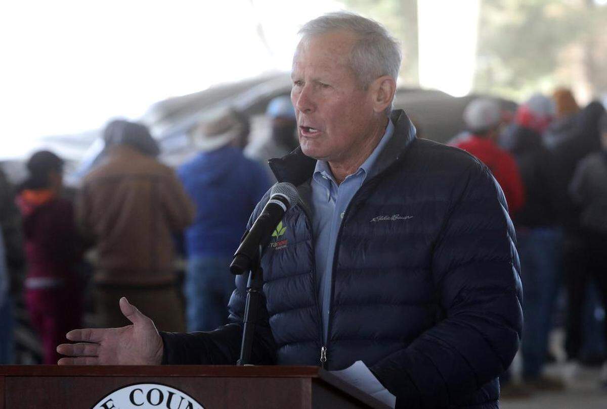 Terranova Ranch owner Don Cameron welcomed the Feb. 14, 2023 launch of the Fresno County Rural Mobile Health Program at his workplace in Helm.