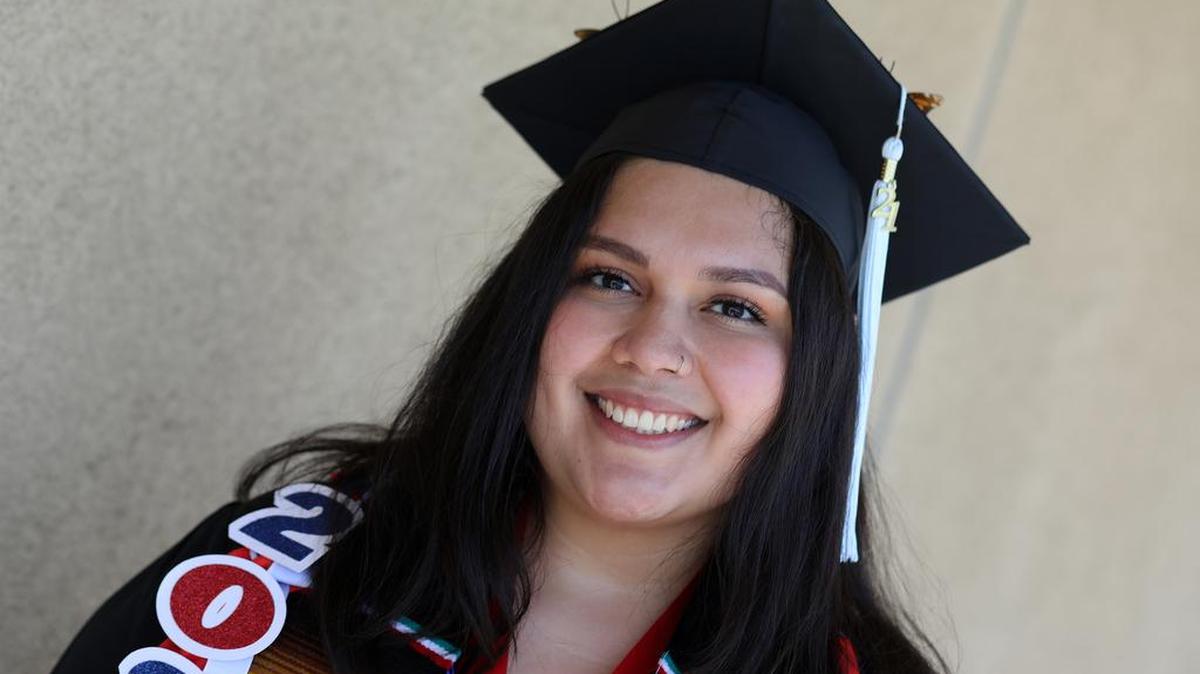 Lizbeth Cortez Villa, of Dos Palos, is Fresno State’s undergraduate dean’s medalist from the Kremen School of Education.