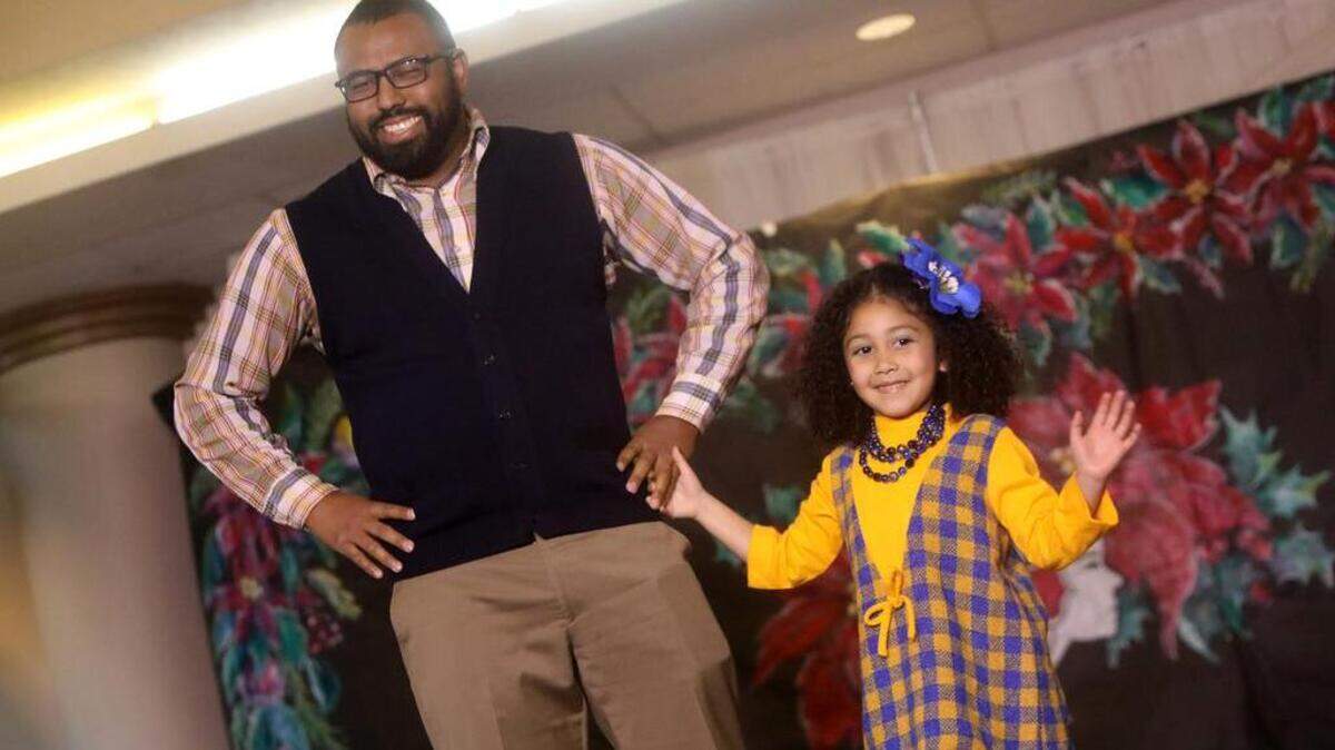 Fresno City Council President Nelson Esparza and his daughter, Dania, took part in the 47th Fiesta Navideña Fashion Show at Fresno Fields on Dec. 4, 2022. The fundraiser was sponsored by the League of Mexican American Women.